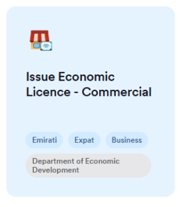 Issue Economic Licence