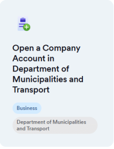 Open a company account