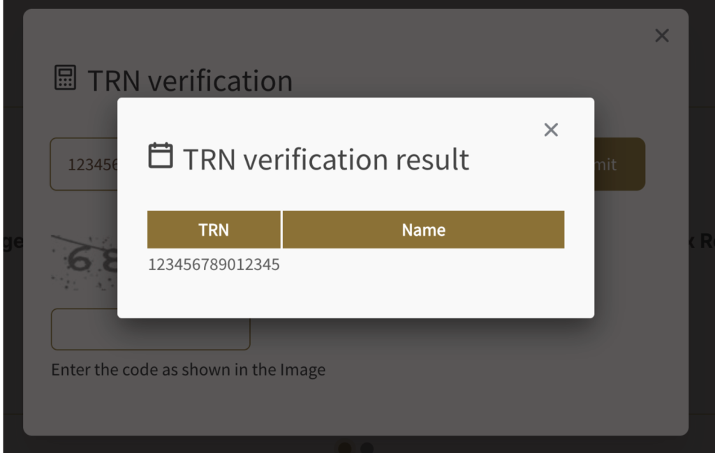 Wrong VAT number will reflect a blank business name.