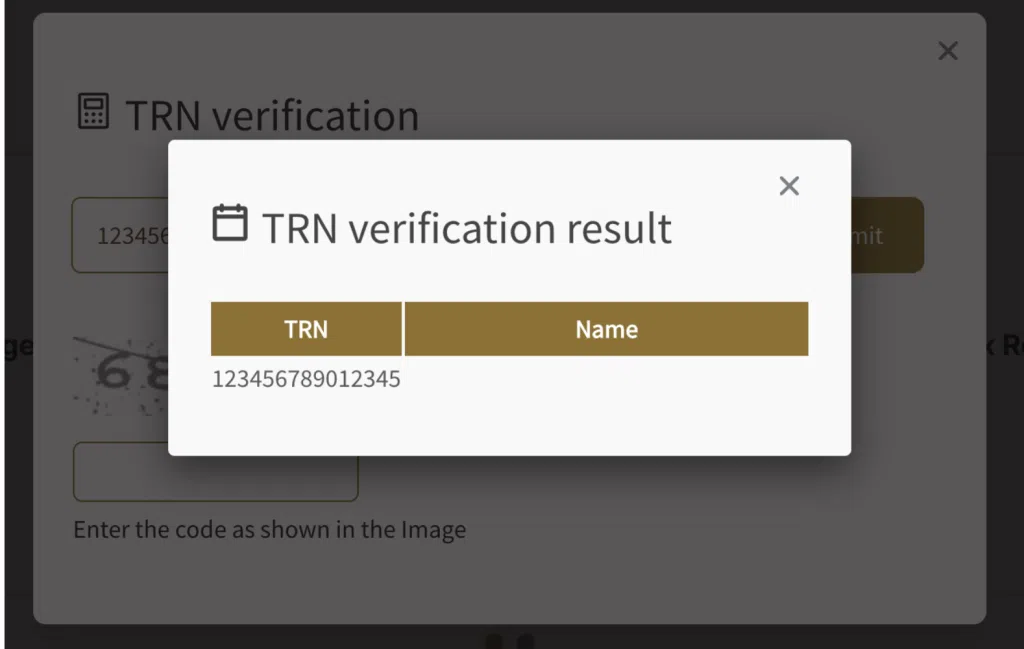 Wrong VAT number will reflect a blank business name.