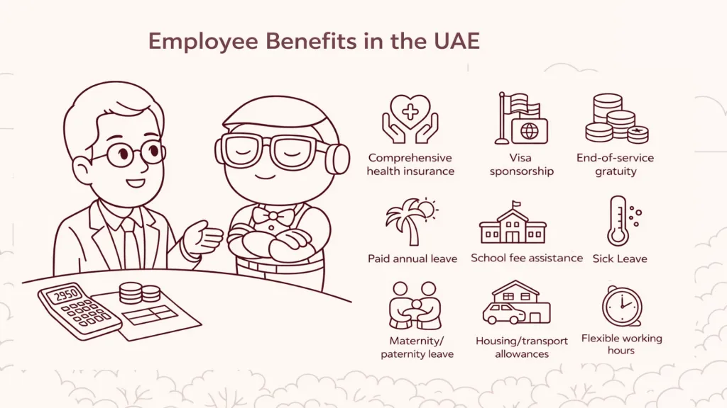 Employee Benefits under UAE Labour Law: Complete Guide Employee Benefits under UAE Labour Law: Complete Guide