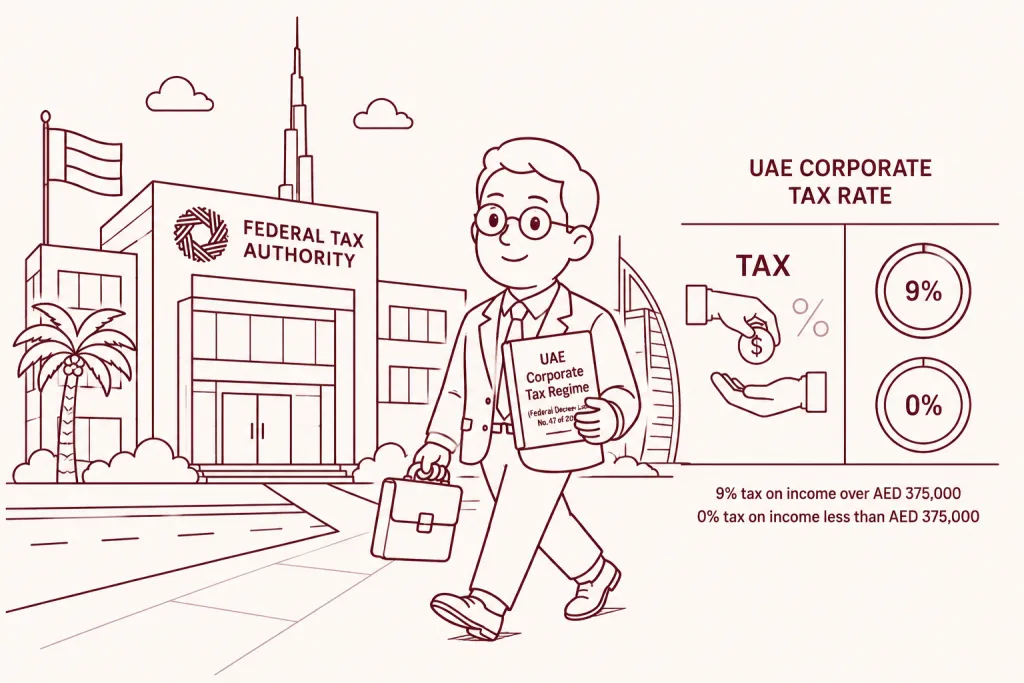 UAE Corporate Tax Rate 2026: 9% Standard and 0% Tiers UAE Corporate Tax Rate 2026: 9% Standard and 0% Tiers