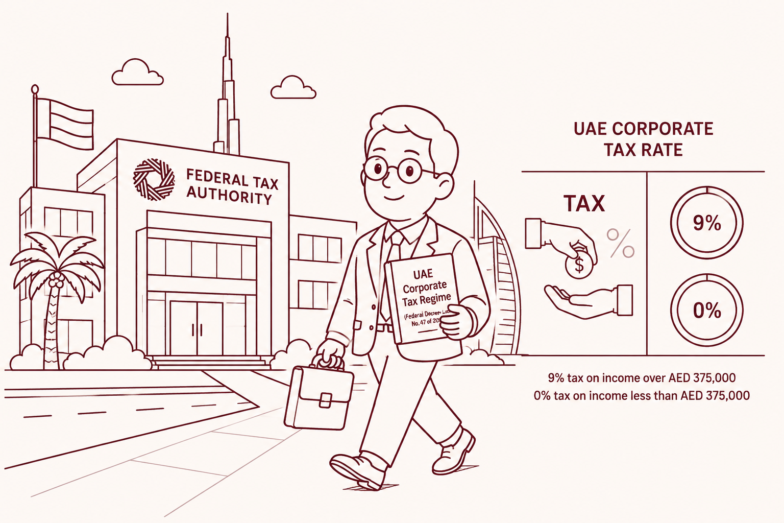 UAE Corporate Tax Rate 2026: 9% Standard and 0% Tiers UAE Corporate Tax Rate 2026: 9% Standard and 0% Tiers